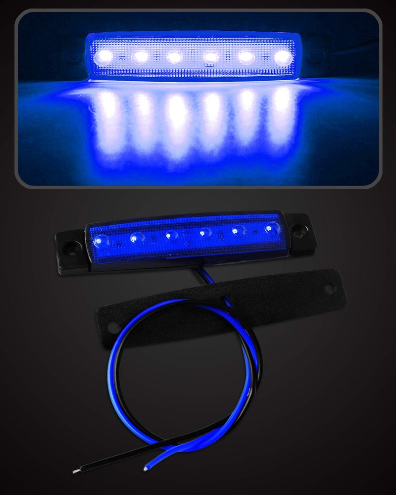 Shangyuan Marine Boat Lights, Utility Led Interior Lights for Deck Courtesy Transom Cockpit Light, 12v Waterproof Marine Lighs for Yacht Fishing Pontoon Boat Sailboat Kayak Bass Boat, Blue, 10PCS - Image 5